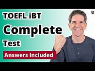 Video thumbnail for TOEFL iBT Complete Test with Answers (#11)