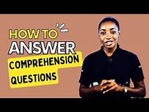 Video thumbnail for How to Answer Comprehension Questions
