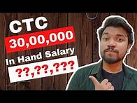 Video thumbnail for 30 LPA In Hand Salary? | Reality Of 30 LPA | Tax Calculation For 30 lakhs | CTC Vs In Hand Salary