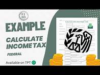 Video thumbnail for Walkthrough of Calculating Federal Income Tax using 2022 brackets