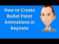 Video thumbnail for How to Create Bullet Point Animations in Keynote