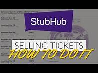 Video thumbnail for HOW TO LIST AND SELL TICKETS ON STUBHUB | THE COMPLETE GUIDE