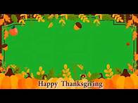 Video thumbnail for Happy Thanksgiving Green Screen Background