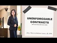 Video thumbnail for Unenforceable Contracts | MBL Classroom