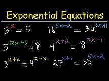 Video thumbnail for Solving Exponential Equations With Different Bases Using Logarithms - Algebra