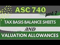 Video thumbnail for ASC 740, Part II –Temporary Differences using a Tax Basis Balance Sheet and Valuation Allowances