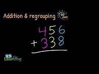 Video thumbnail for Adding 3-Digit Numbers with Regrouping | Example