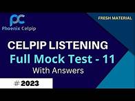 Video thumbnail for Celpip Listening Test - 11 With Answers | Celpip Listening Full Mock Test | Phoenix Celpip