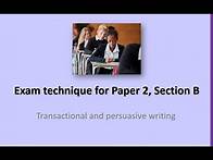 Video thumbnail for GCSE English Language - Paper 2, Section B