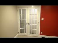 Video thumbnail for How to Install Double French Doors - The Burke Home Theater Project