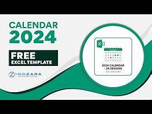 Video thumbnail for Free, Customizable & Print-Friendly 2024 Excel Calendar