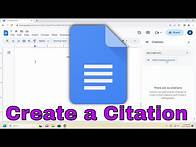 Video thumbnail for How To Create a Citation In Google Docs [Guide]