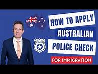 Video thumbnail for How to apply for an Australian Police Check for immigration purposes?