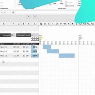 Video thumbnail for [Promo] Hourly Planner Gantt Chart Excel Template, Project Management Excel Spreadsheet Template