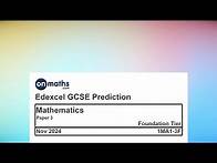 Video thumbnail for Nov 2024 Predicted Maths GCSE Paper 3 Edexcel (Foundation Paper 3) Calculator Exam 1MA1-3F