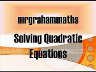 Video thumbnail for Nat 5 Maths - Solving Quadratic Equations