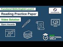 Video thumbnail for Pass Functional Skills - Open Awards Reading Sample Paper (Level 2) Video Solution