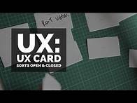 Video thumbnail for UX card sorts Open & Closed - UX design course [14/29]
