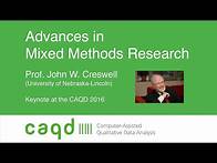 Video thumbnail for Advances in Mixed Methods Research – John W. Creswell, PhD - Keynote at the 2016 CAQD conference