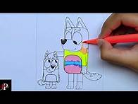 Video thumbnail for Bluey cartoon coloring for kids #49