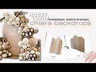 Video thumbnail for Hobby Lobby Wooden Arch Panel into Chiara Backdrops