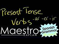 Video thumbnail for PRESENT TENSE: how to conjugate (form) //AR //ER //IR verbs in the present indicative