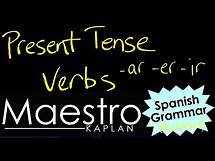 Video thumbnail for PRESENT TENSE: how to conjugate (form) //AR //ER //IR verbs in the present indicative