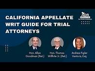 Video thumbnail for California Appellate Writ Guide for Trial Attorneys