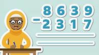 Video thumbnail for Subtract more than 4-digit numbers - KS2 Maths - Learning with BBC Bitesize