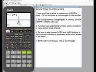 Video thumbnail for fx-9750GIII Graphing Calculator: Graph Menu Overview