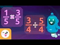 Video thumbnail for Fraction Multiplication and Division - Video compilation - Math for Kids