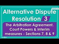 Video thumbnail for ADR Law Lecture Revision Notes - Part 3. Alternative Dispute Resolution LLB Syllabus - Sec 7, 8 & 9