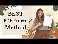 Video thumbnail for How to Print PDF Sewing Patterns - Beginners Guide to Print, Assemble, and Cut Out Your PDF Pattern