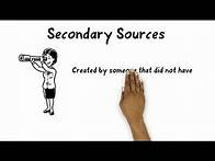 Video thumbnail for Primary and Secondary Sources