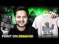 Video thumbnail for I Tried Print On Demand Challenge For 12 Hours (Shocking Results) 🔥