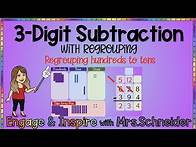 Video thumbnail for 3-Digit Subtraction WITH Regrouping (Regrouping Hundreds to Tens)