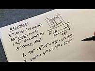 Video thumbnail for Evenly Layout Stair Balusters Every Time