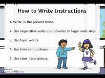 Video thumbnail for Writing Instructions- Year 1
