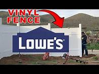 Video thumbnail for DIY Lowe's Vinyl Fence Install 2024 (Freedom 6')