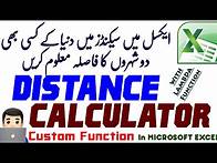 Video thumbnail for Distance Calculator in Excel | Calculate Distance Between Two Cities | Custom Functions with LAMBDA