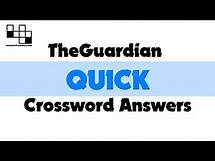 Video thumbnail for The Guardian Quick Crossword Answers for #16007