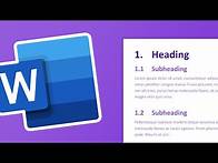 Video thumbnail for Numbered Headings and Subheadings | Microsoft Word Tutorial