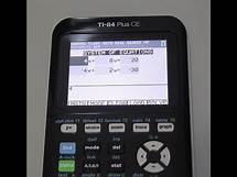 Video thumbnail for How to Solve Systems of Equations on TI-84 Plus CE and TI-84 Plus Silver Edition