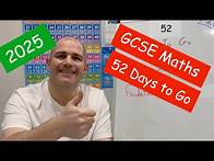 Video thumbnail for GCSE Maths 2025 Revision - 52 Days To Go - Corbettmaths