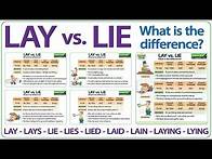 Video thumbnail for LAY vs. LIE in English - What is the difference? | Learn English Grammar Rules