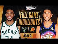 Video thumbnail for BUCKS at SUNS | FULL GAME 5 NBA FINALS HIGHLIGHTS | July 17, 2021