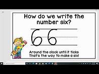 Video thumbnail for How To Write the Number 6