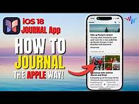 Video thumbnail for 🖊️Journal Your Way to Success with Apple's New Journal App! 😁
