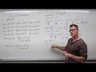 Video thumbnail for Introduction to Sum and Difference Formulas in Trigonometry (Precalculus - Trigonometry 25)