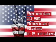 Video thumbnail for Simple Mnemonic: To remember all 50 states in USA under 2 minutes